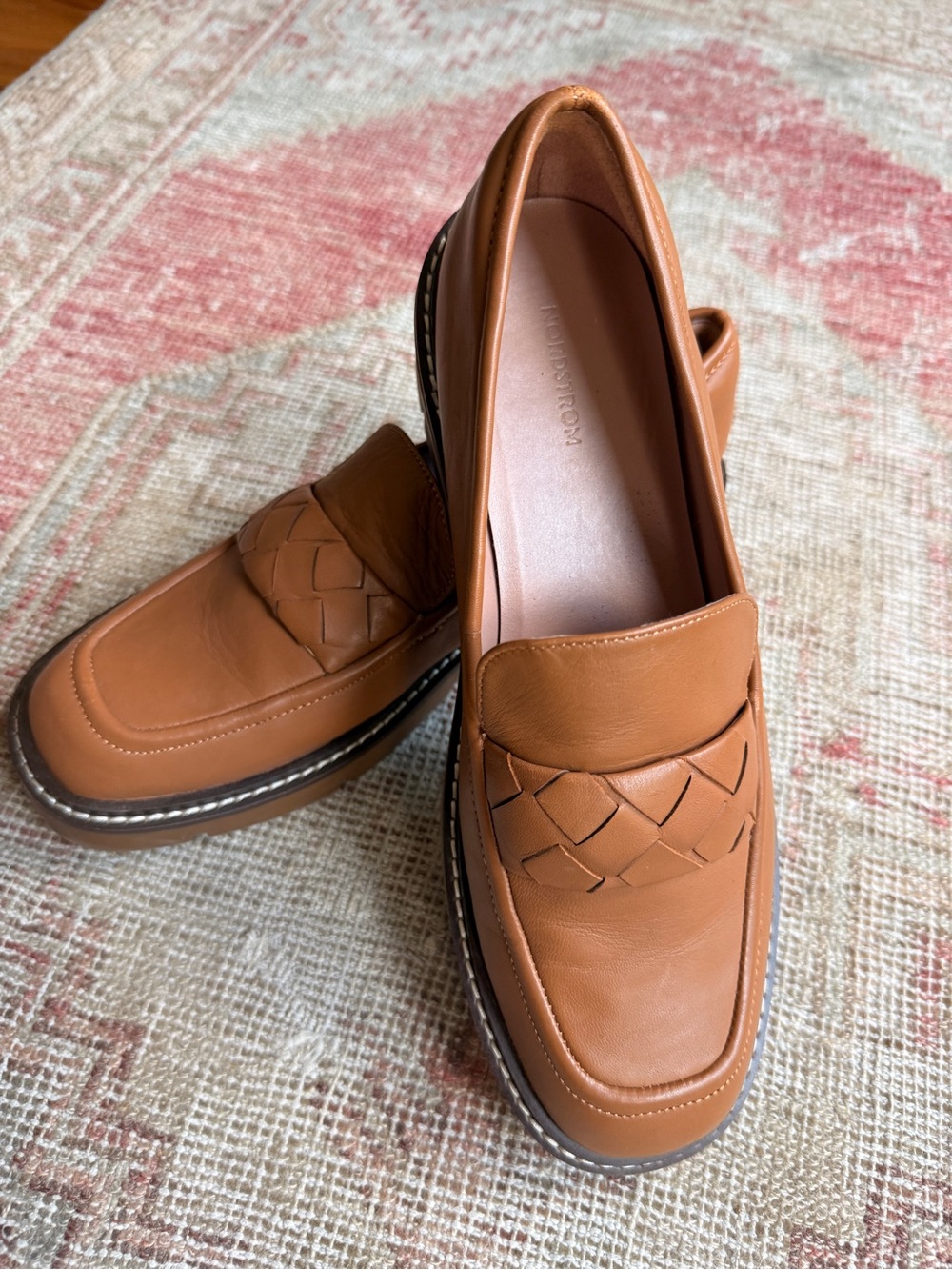 Nordstrom Leather chunky fall Loafers